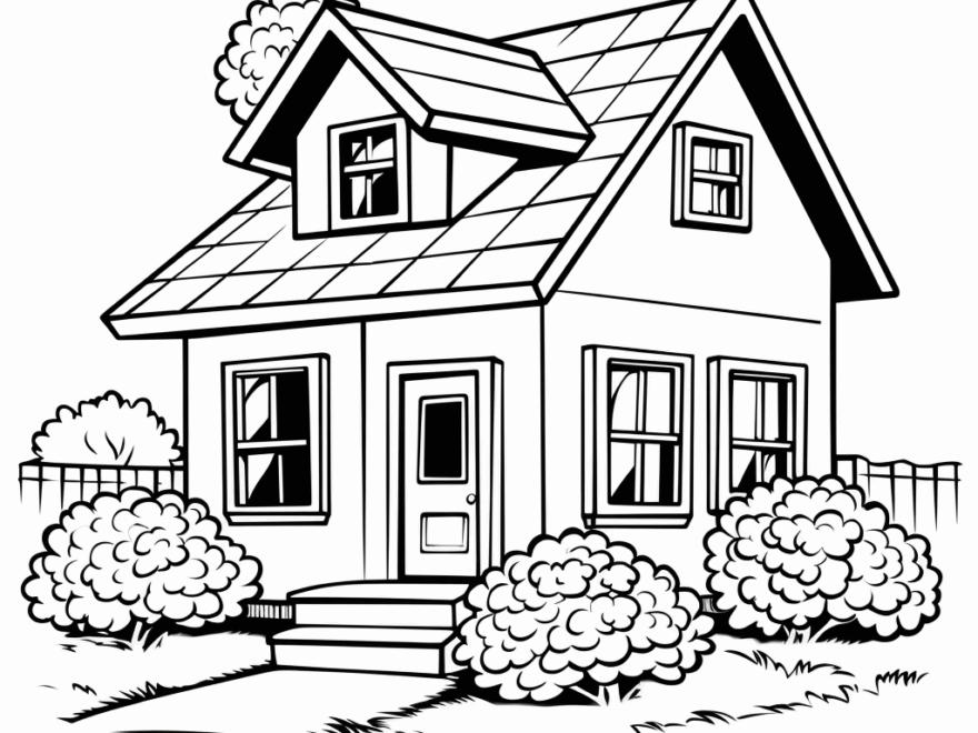 Home Coloring Pages Free Printable