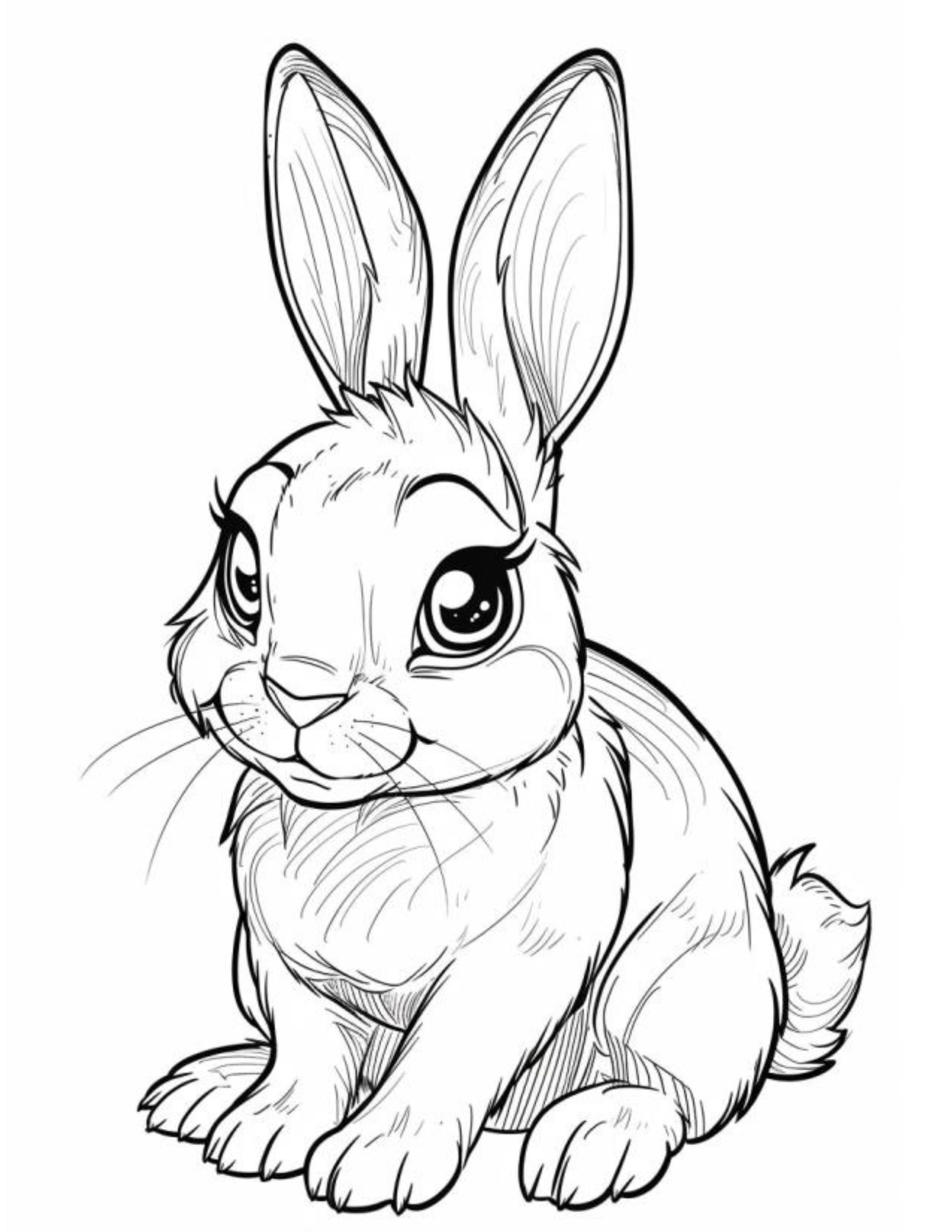 free printable rabbit coloring pages