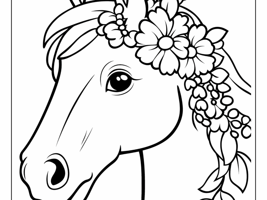 Horse Coloring Pages And Coloring Sheets Free Printables Monograms Design Tools Patterns DIY Projects