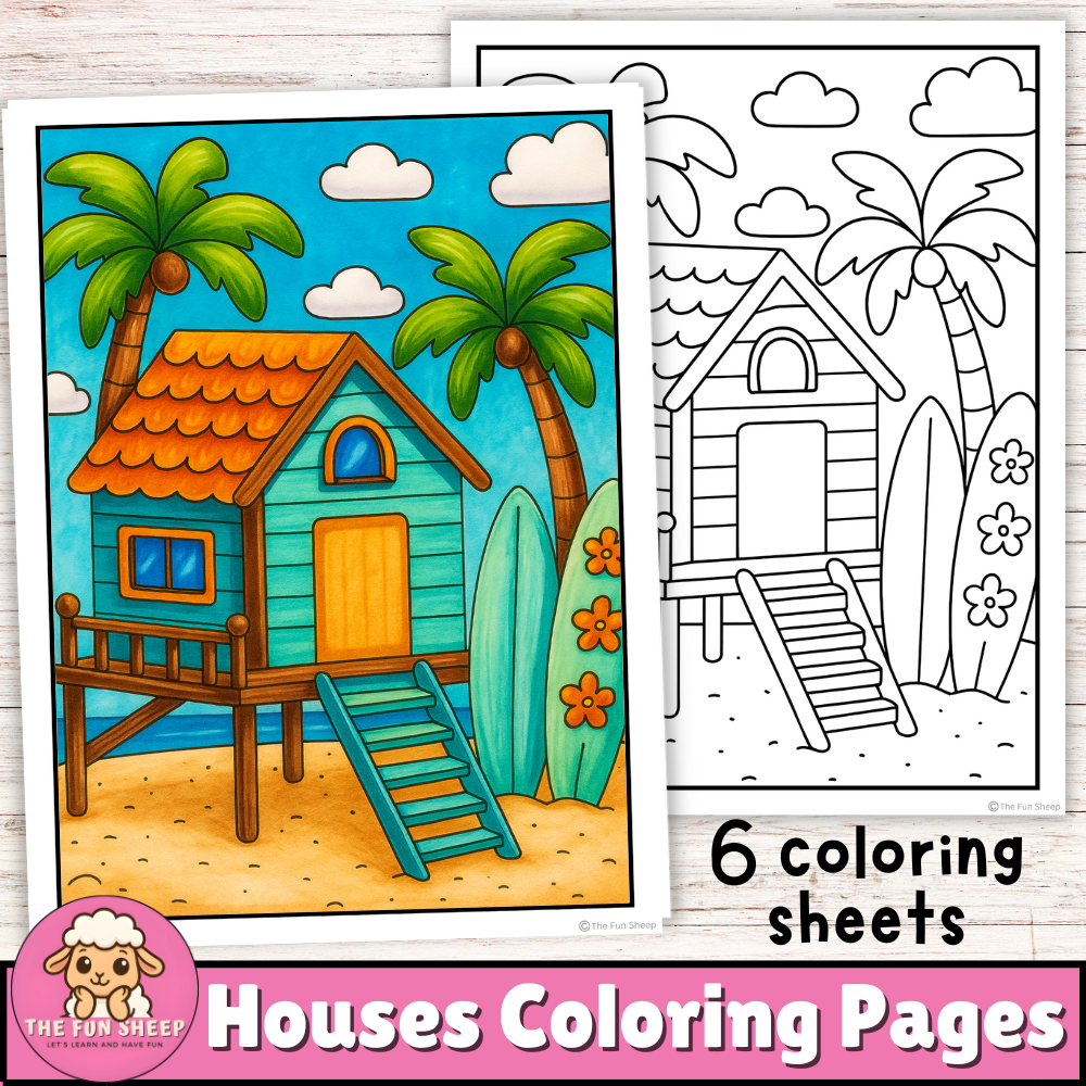 color pages of houses color pages of houses