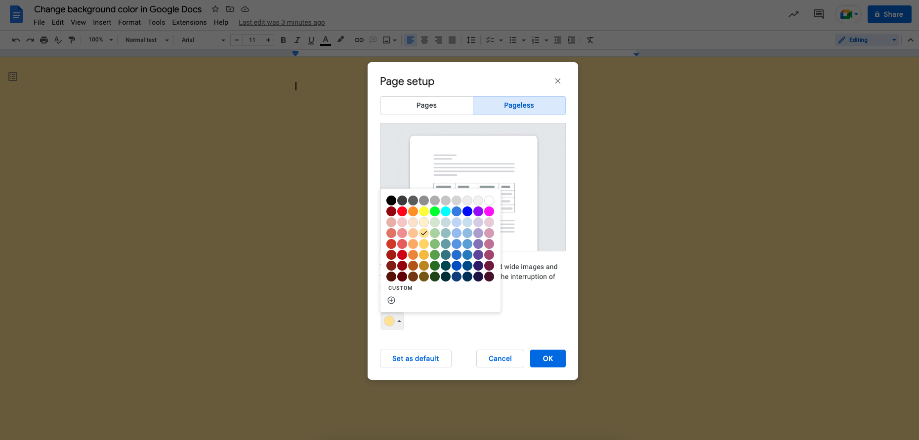 How To Change Paper Color In Google Docs With Examples Indeed
