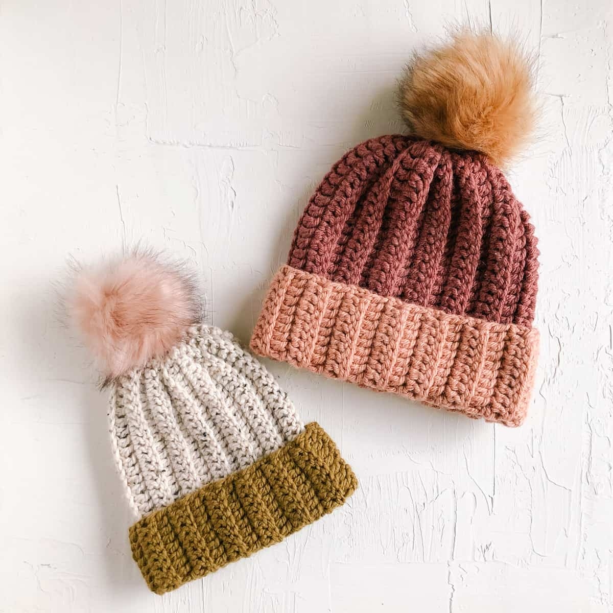 How To Crochet A Hat Ribbed Beanie For Beginners