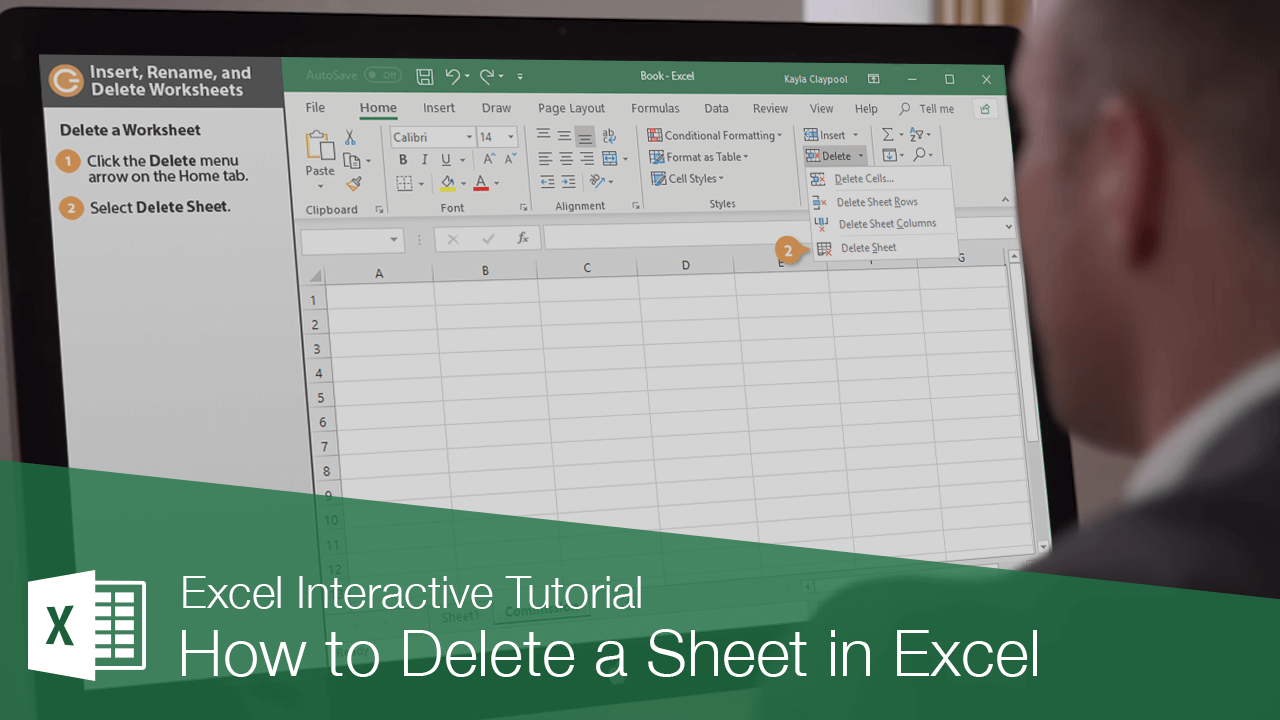 How To Delete A Sheet In Excel CustomGuide