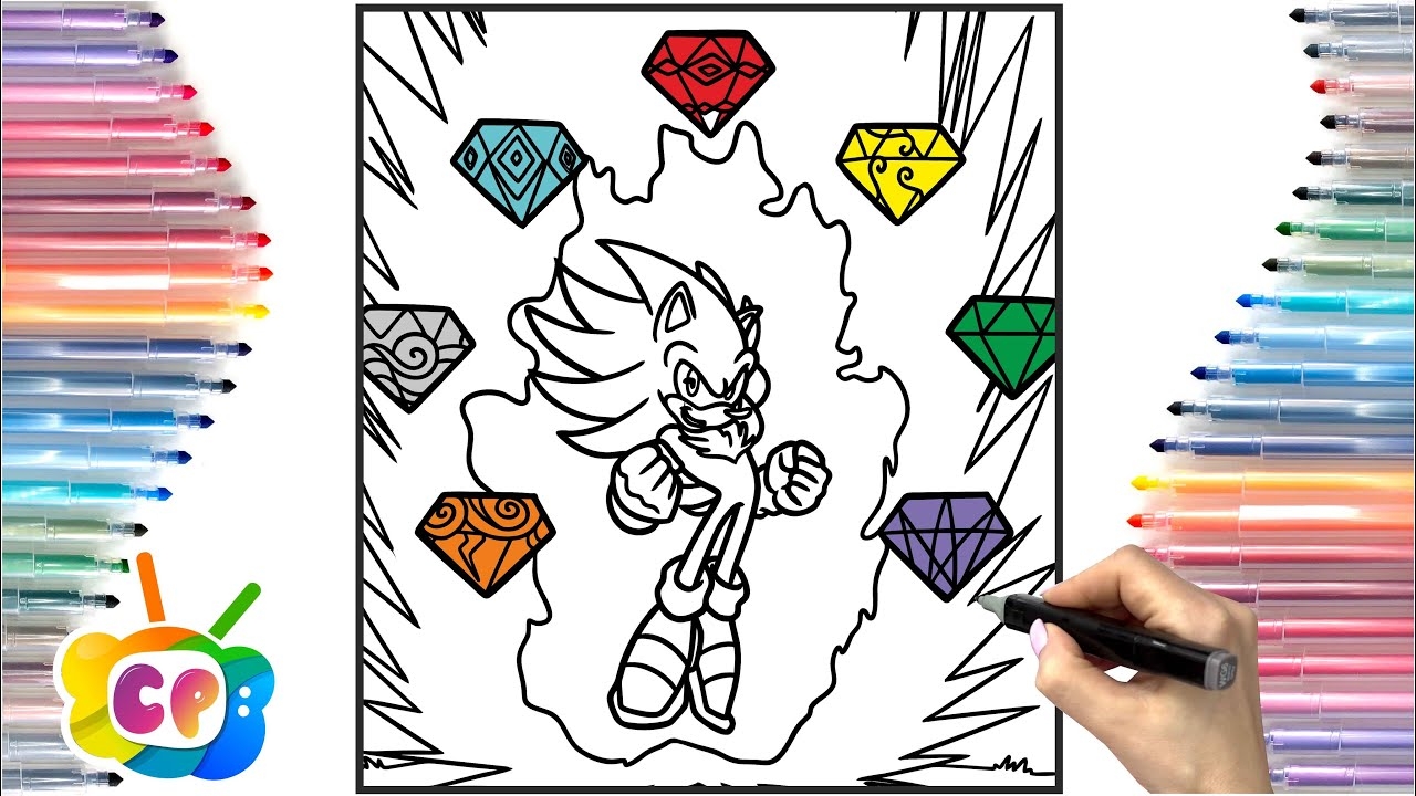 shadow the hedgehog coloring pages