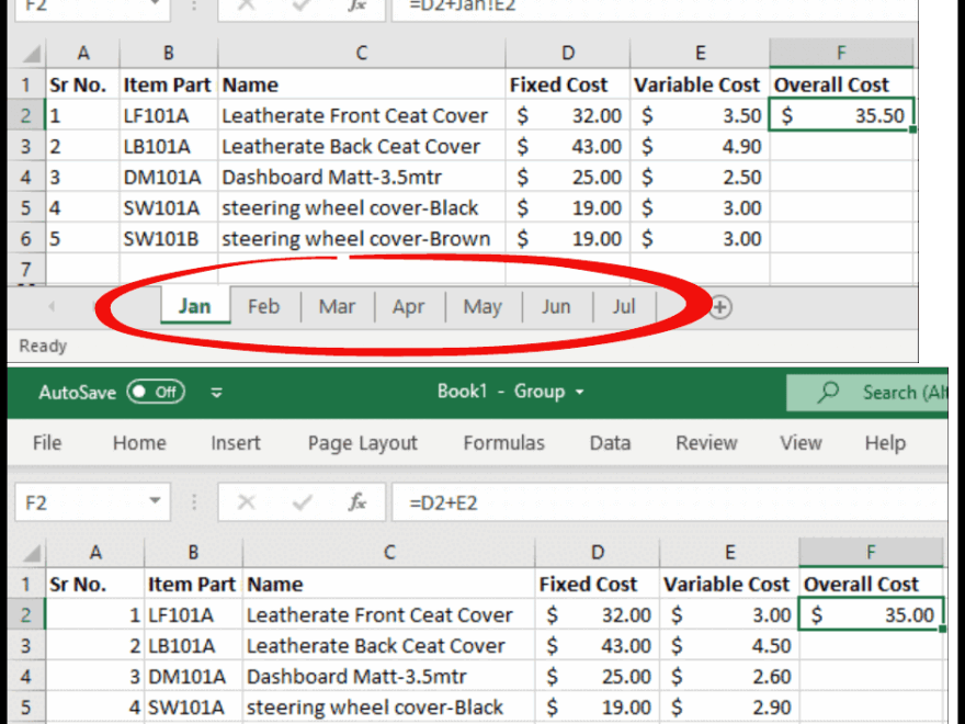How To Group And Ungroup Worksheets Sheets In Excel