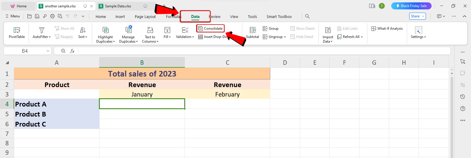 how to combine worksheets in excel
