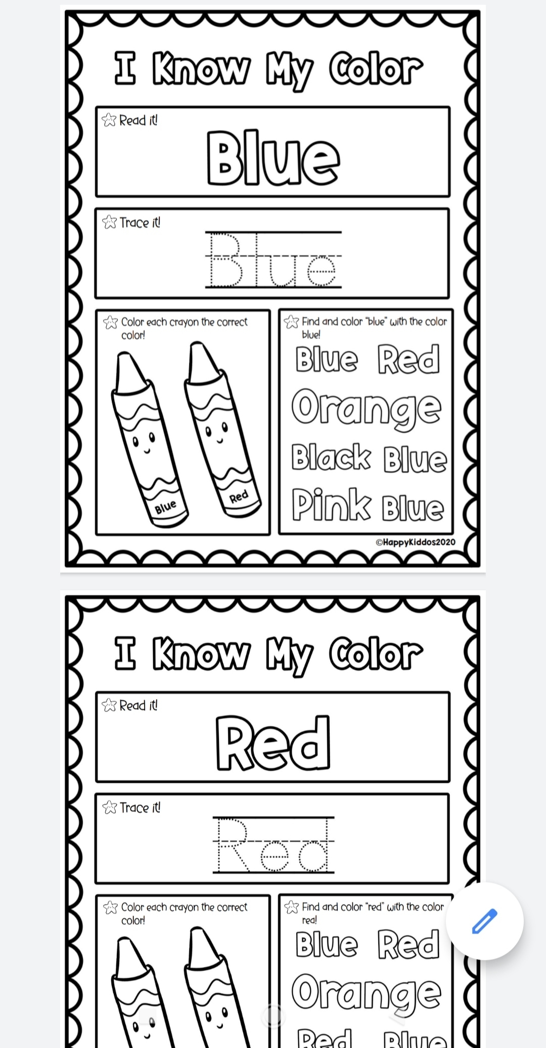 I Know My Color Worksheets For Kids Made By Teachers