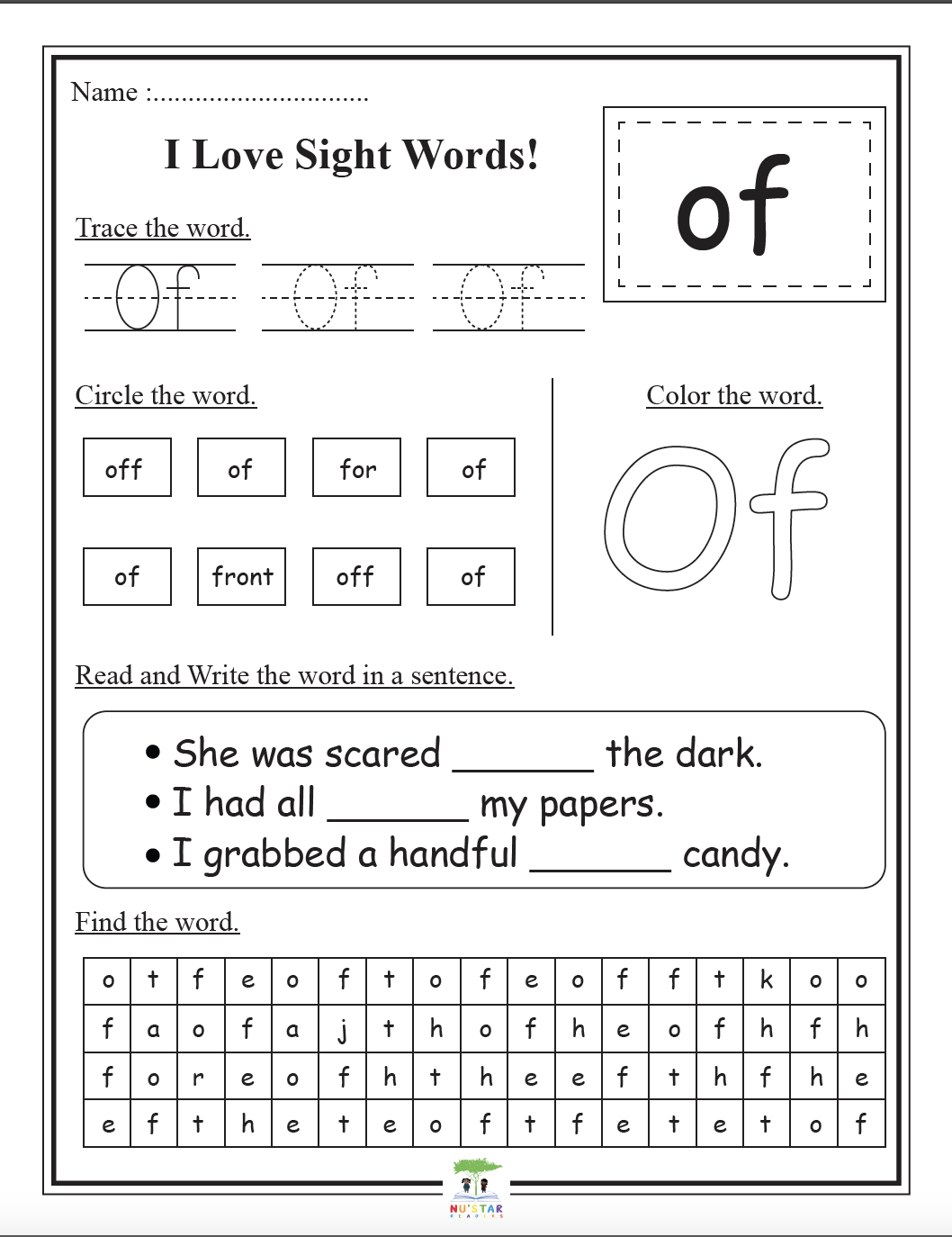 I Love Sight Words Of Made By Teachers
