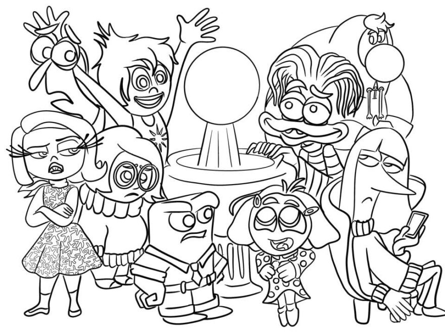 INSIDE OUT 2 Coloring Pages How To Color Inside Out 2 Drawing YouTube
