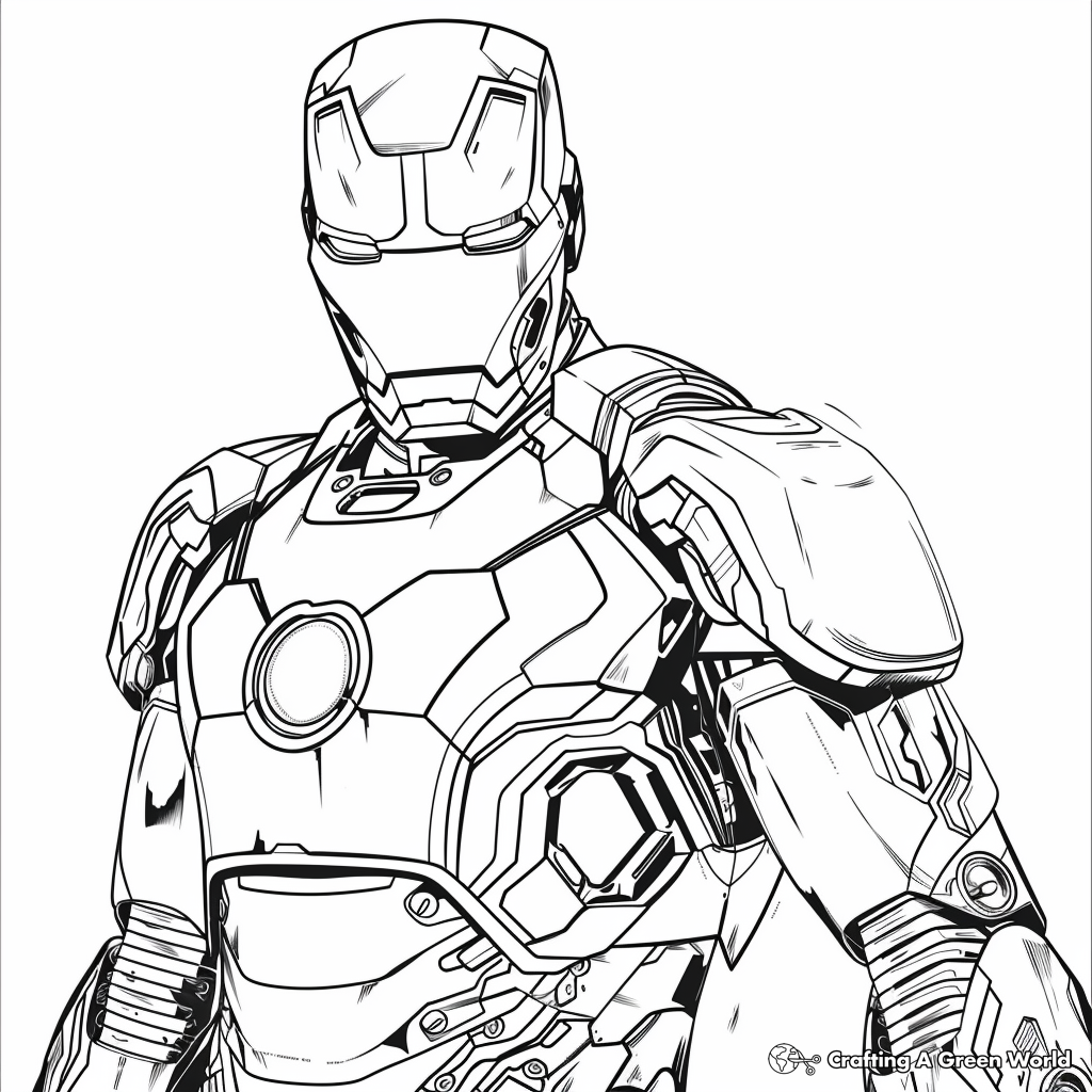 Iron Man Mark 85 Coloring Pages Free Printable  Iron Man Mark 85 Coloring Pages Free Printable