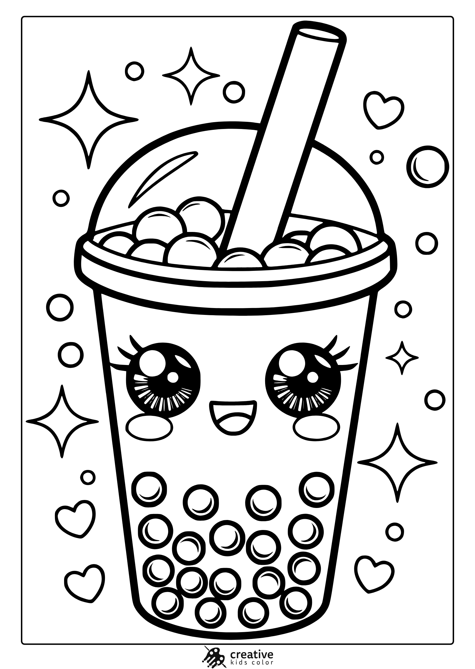 Kawaii Coloring Pages 35 Free Printable PDF  Kawaii Coloring Pages 35 Free Printable PDF