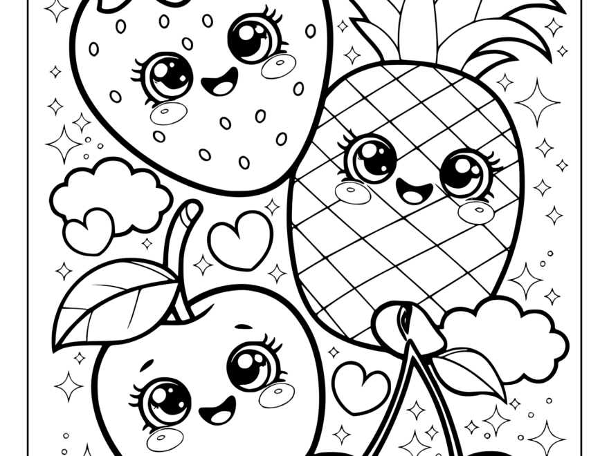 Kawaii Coloring Pages 35 Free Printable PDF
