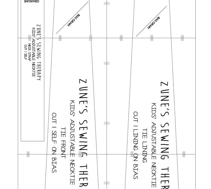 Kids Necktie Pattern