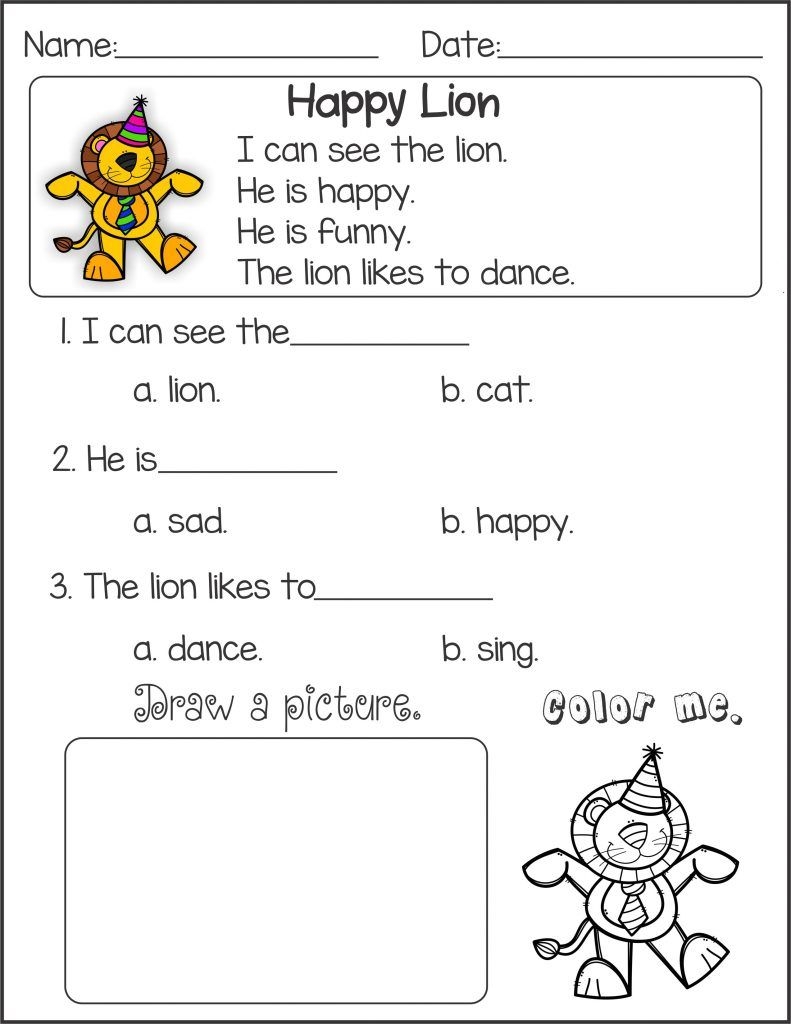 literacy worksheets for kindergarten literacy worksheets for kindergarten