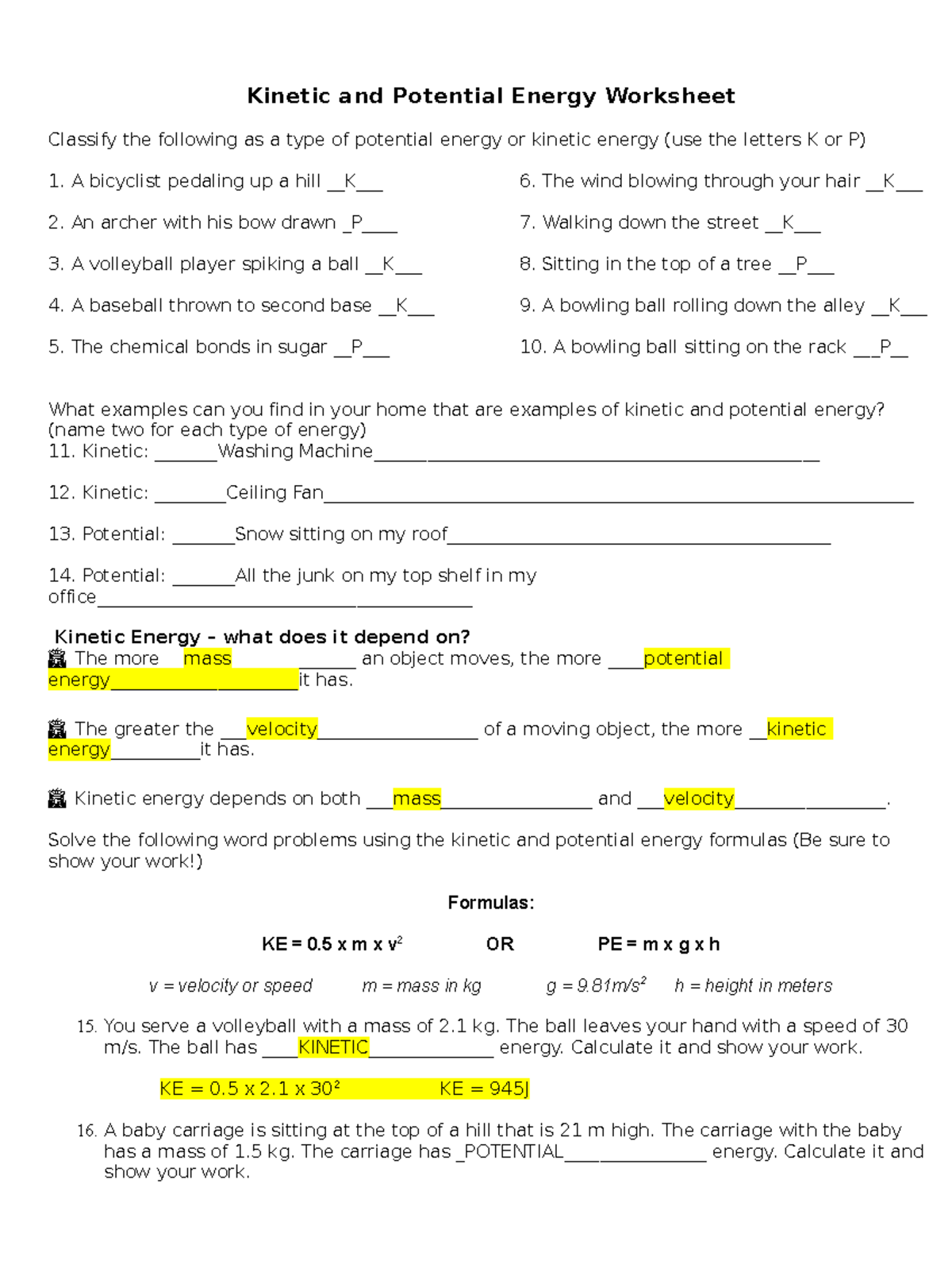 Kinetic And Potential Energy Worksheet Answer Keyk O Kinetic And Potential Energy Worksheet Studocu Kinetic And Potential Energy Worksheet Answer Keyk O Kinetic And Potential Energy Worksheet Studocu