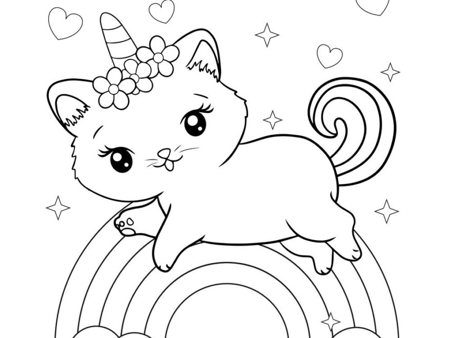 Kitten Coloring Beeloo Printable Crafts And Activities For Kids