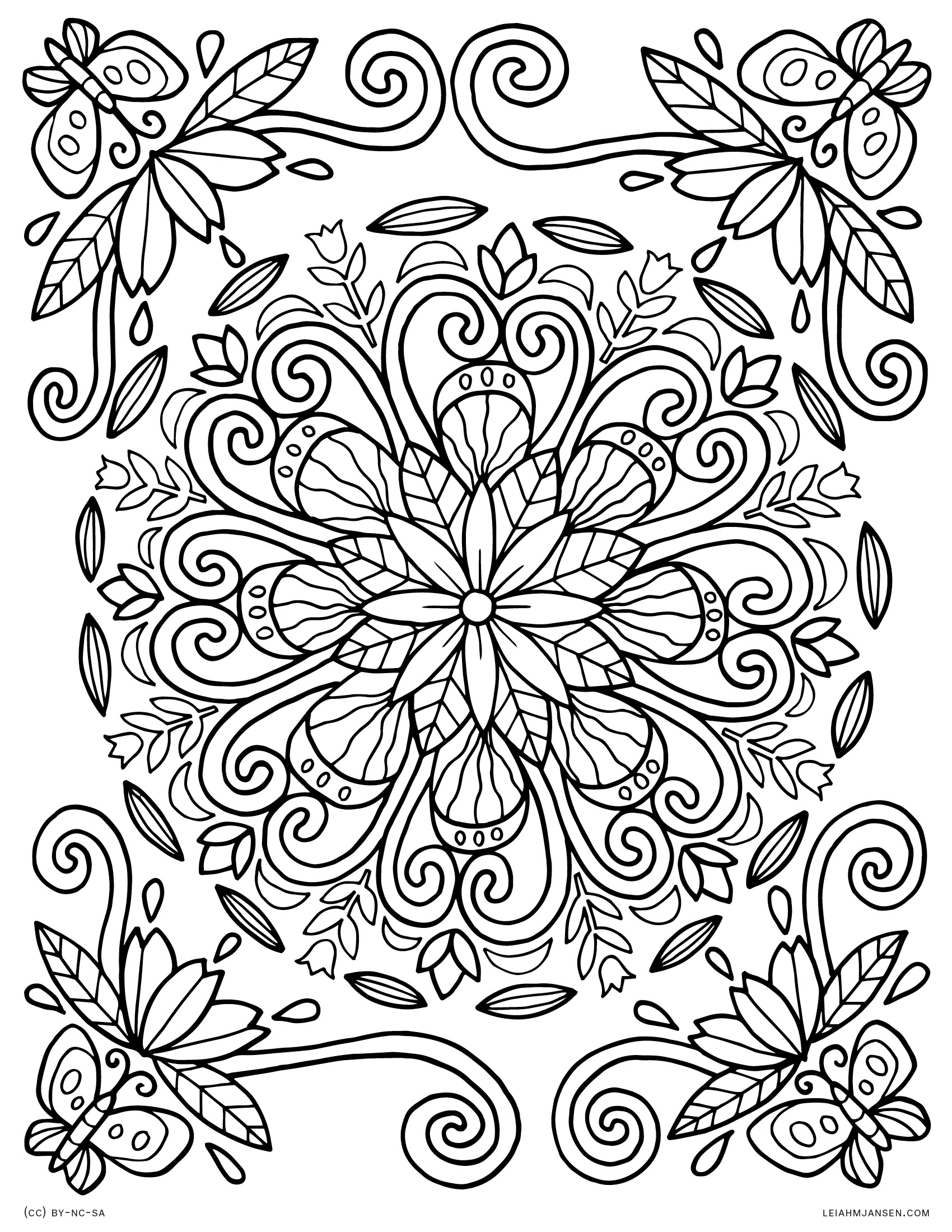 printable mandalas to color
