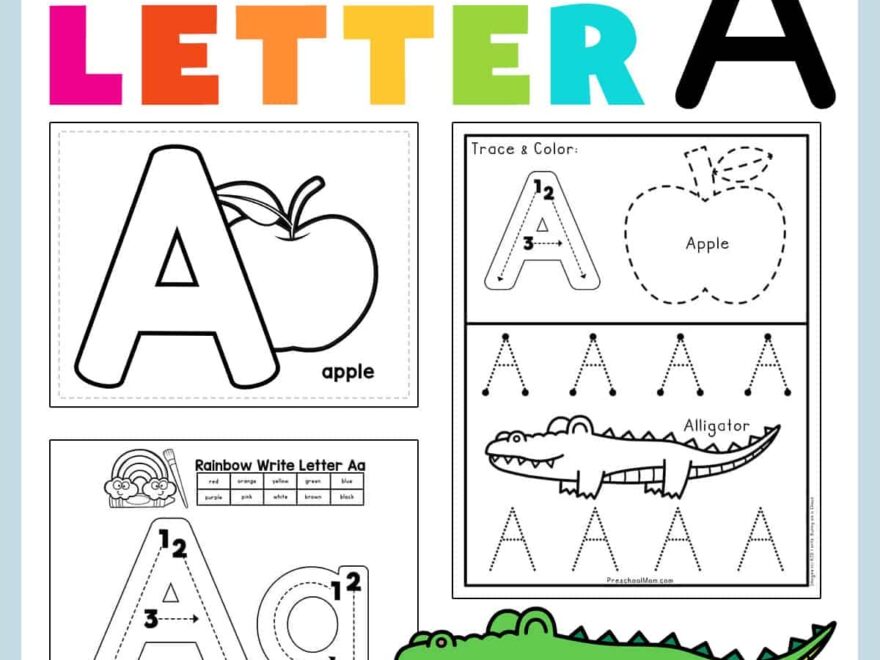 Letter A Preschool Printables Preschool Mom