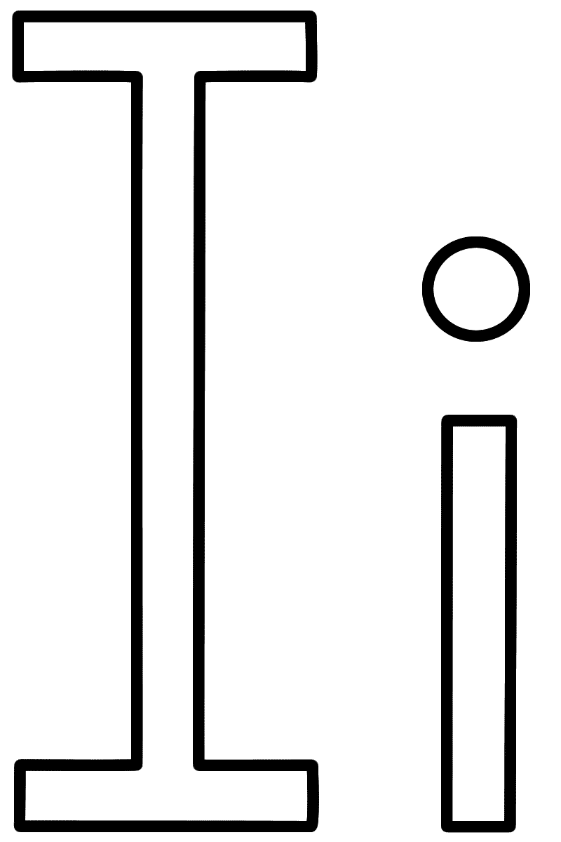 Letter I Coloring Page Alphabet Letter I Coloring Page Alphabet