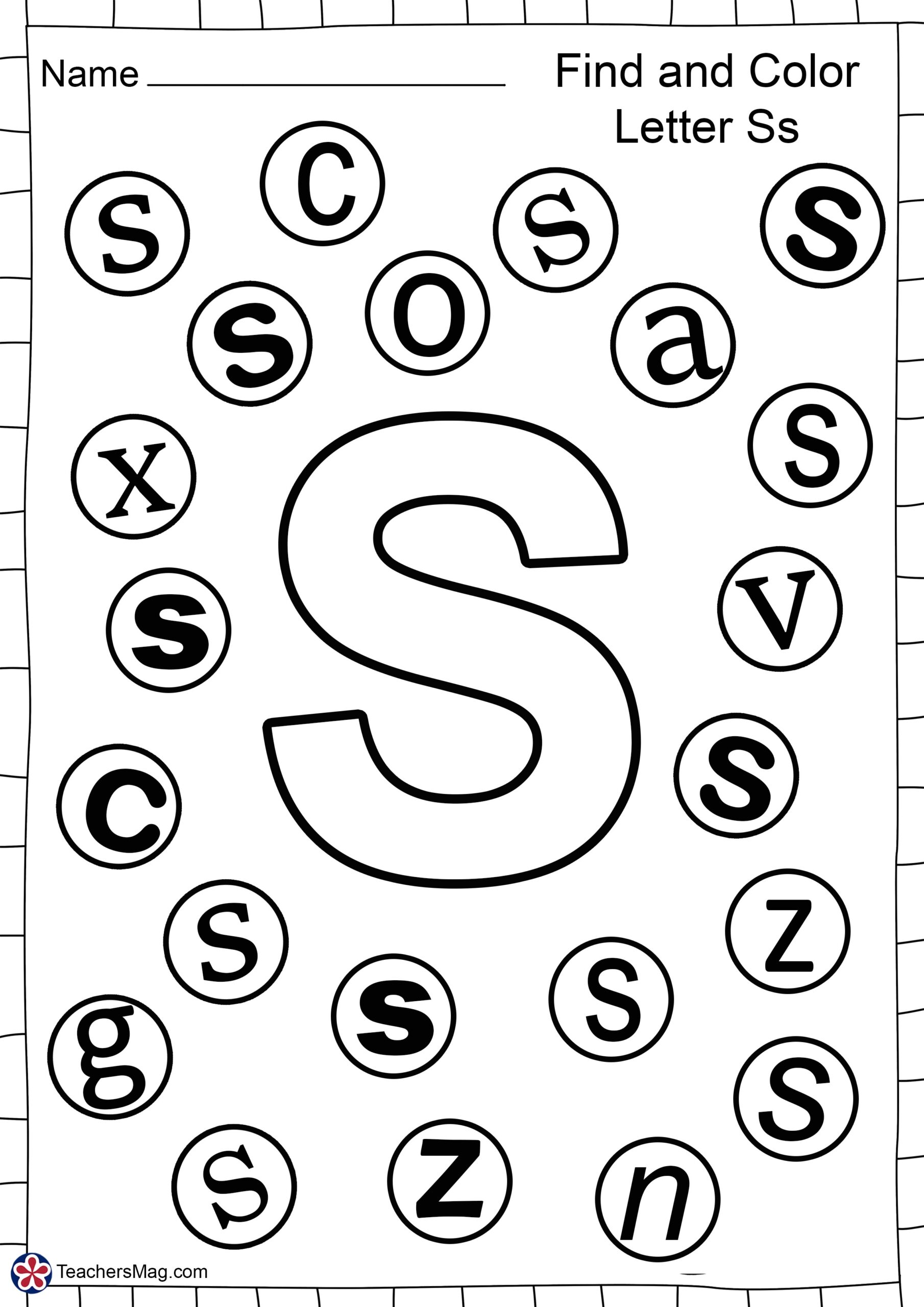 Letter S Free Worksheets TeachersMag Letter S Free Worksheets TeachersMag