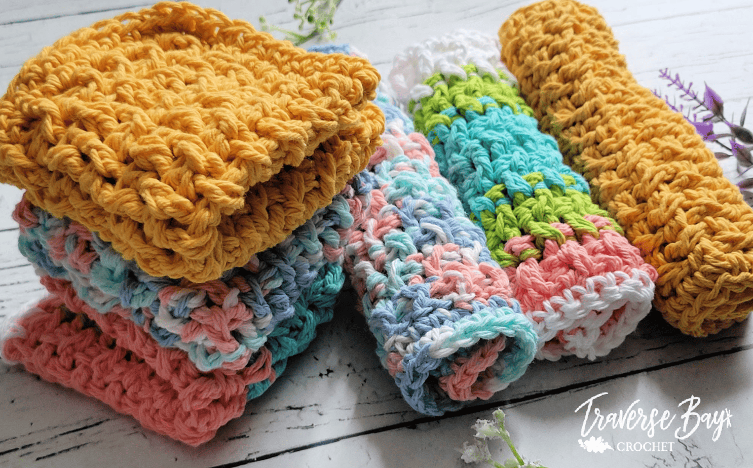 Lily Sugar n Cream Dishcloth Easy Free Pattern Traversebaycrochet