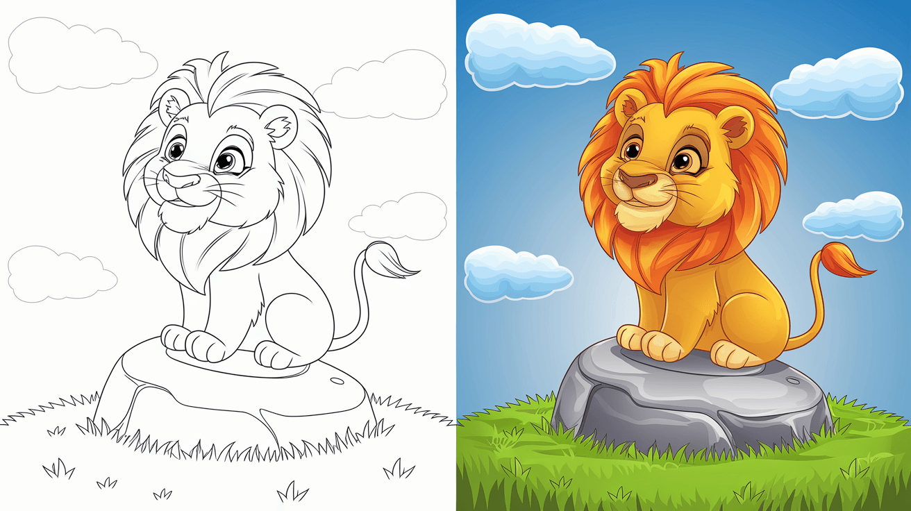 Lion Coloring Pages 40 Free Printable PDF Lion Coloring Pages 40 Free Printable PDF