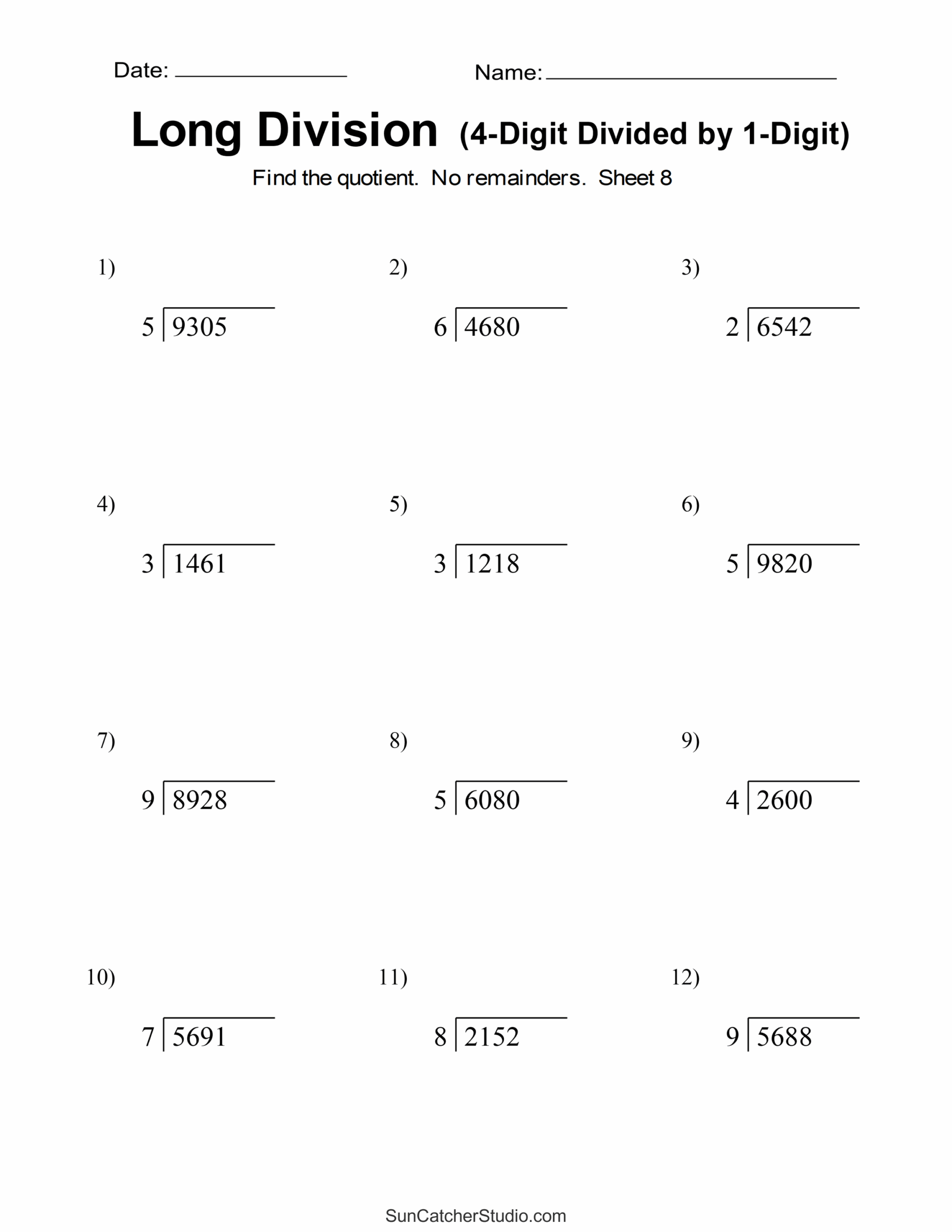 Long Division Worksheets Problems Free Printable Math Drills Free Printables Monograms Design Tools Patterns DIY Projects Long Division Worksheets Problems Free Printable Math Drills Free Printables Monograms Design Tools Patterns DIY Projects