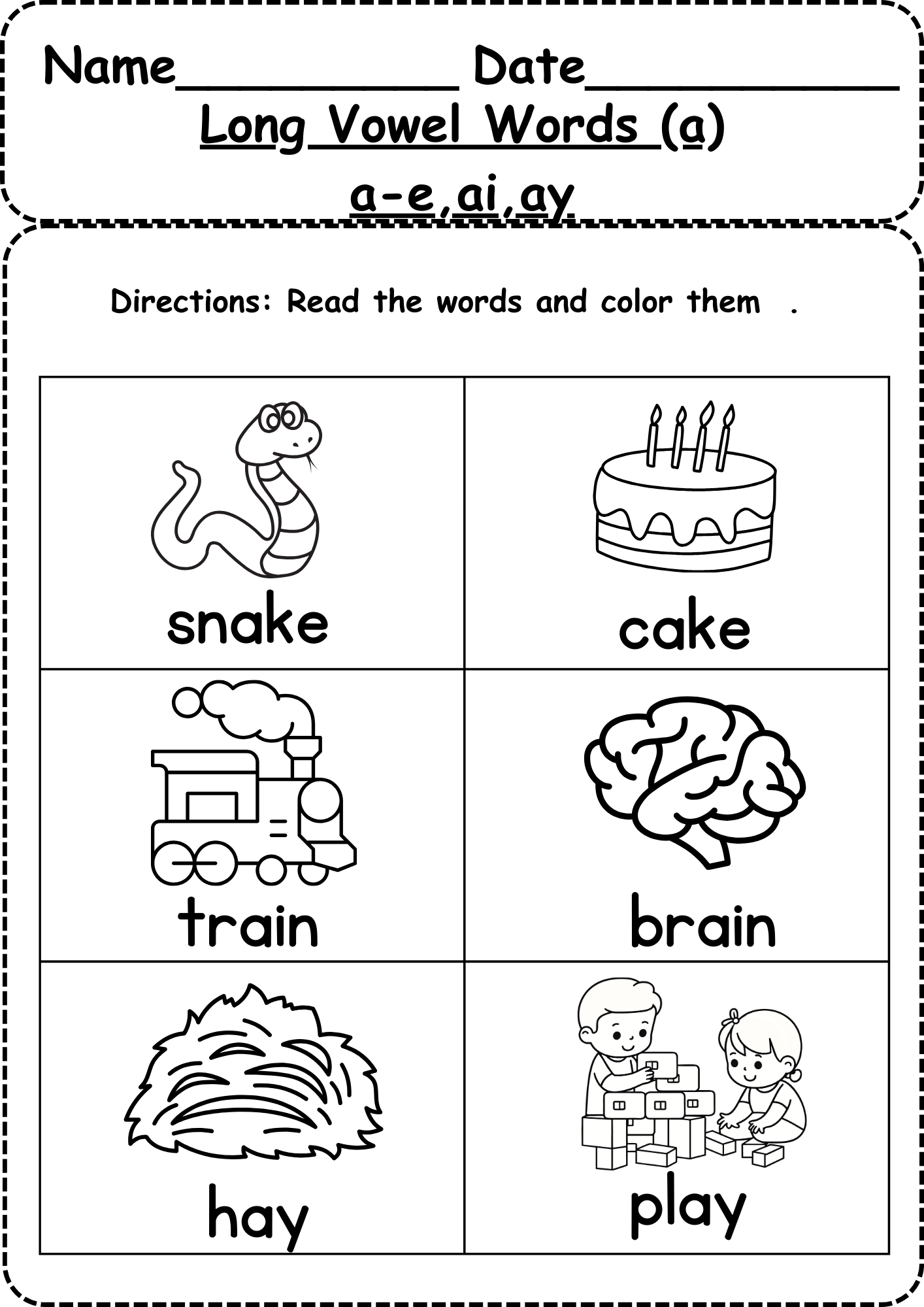 Long Vowels Worksheets Free Coloring Pages 5 Printables  Long Vowels Worksheets Free Coloring Pages 5 Printables