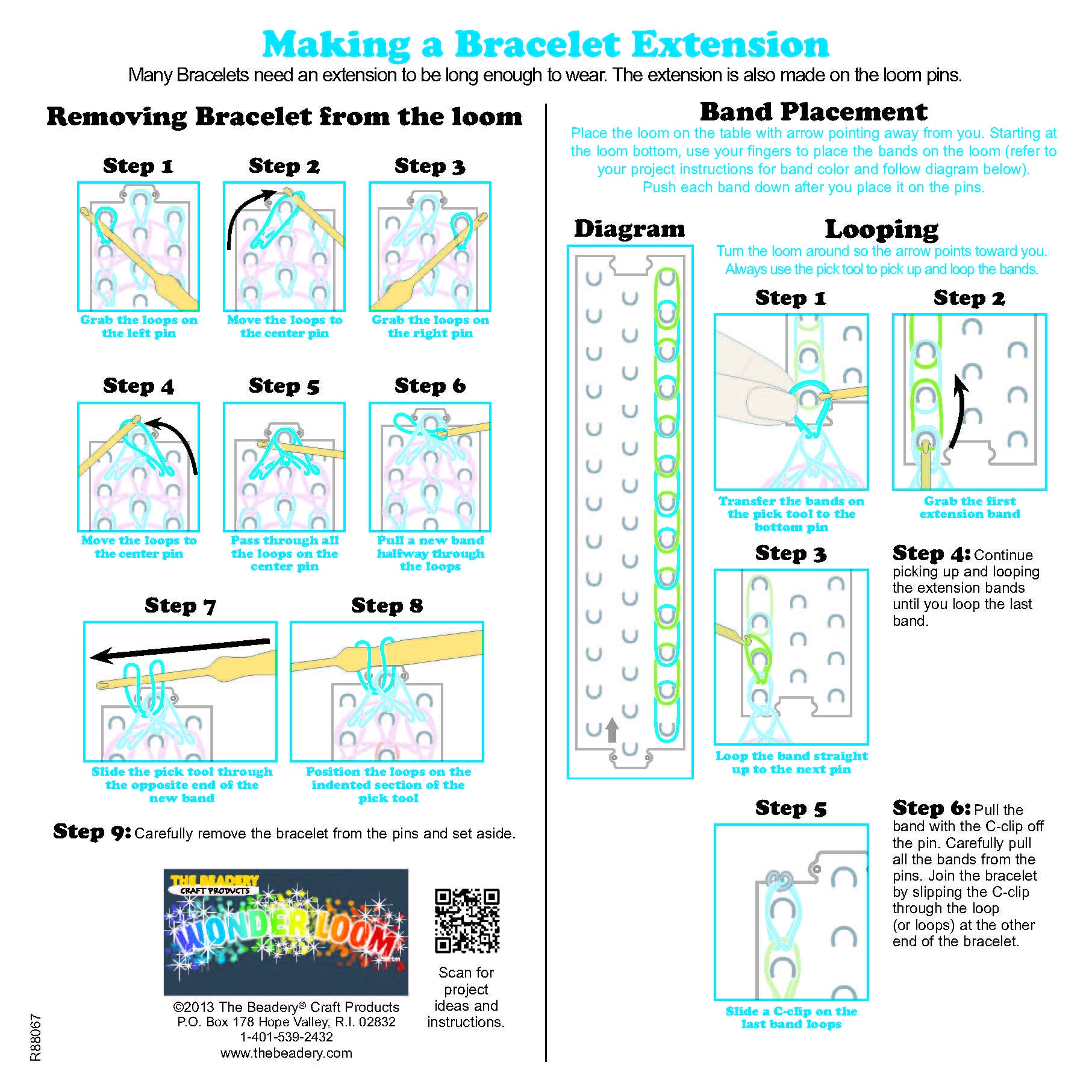 rainbow loom patterns printable