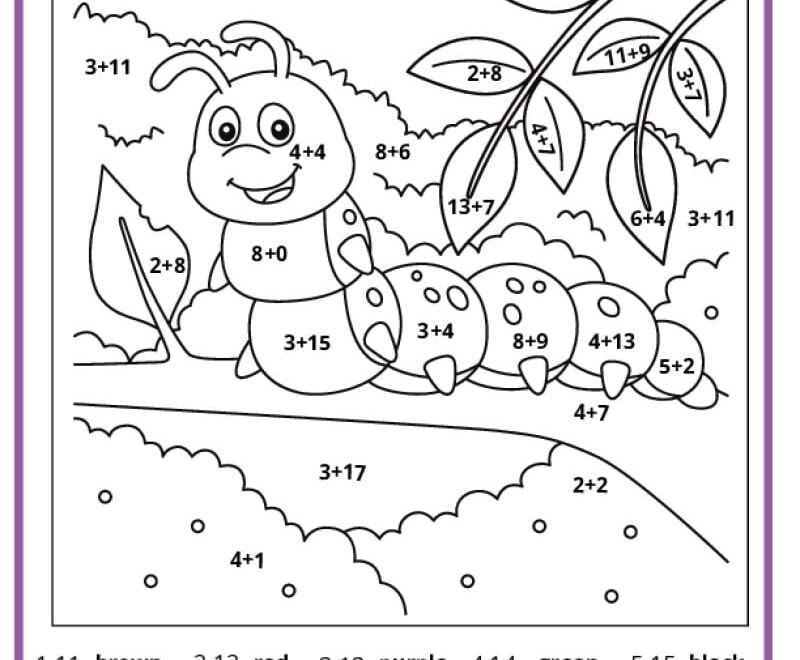 Math Coloring Pages Printable PDFs By K12mathworksheets