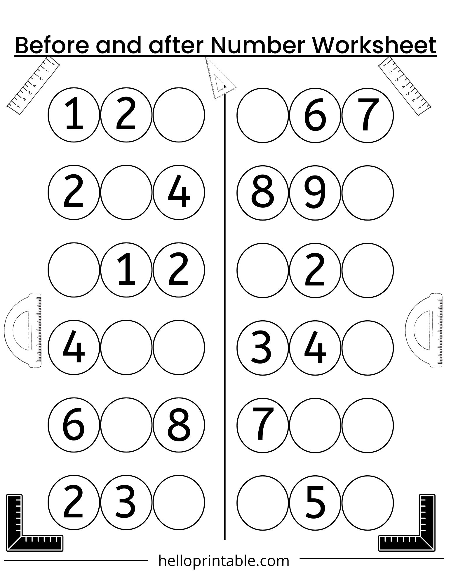 math worksheets for kindergarten