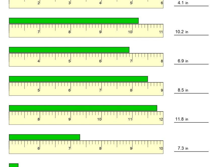 Measurement Worksheets Reading A Decimal Ruler Worksheets Made By Teachers