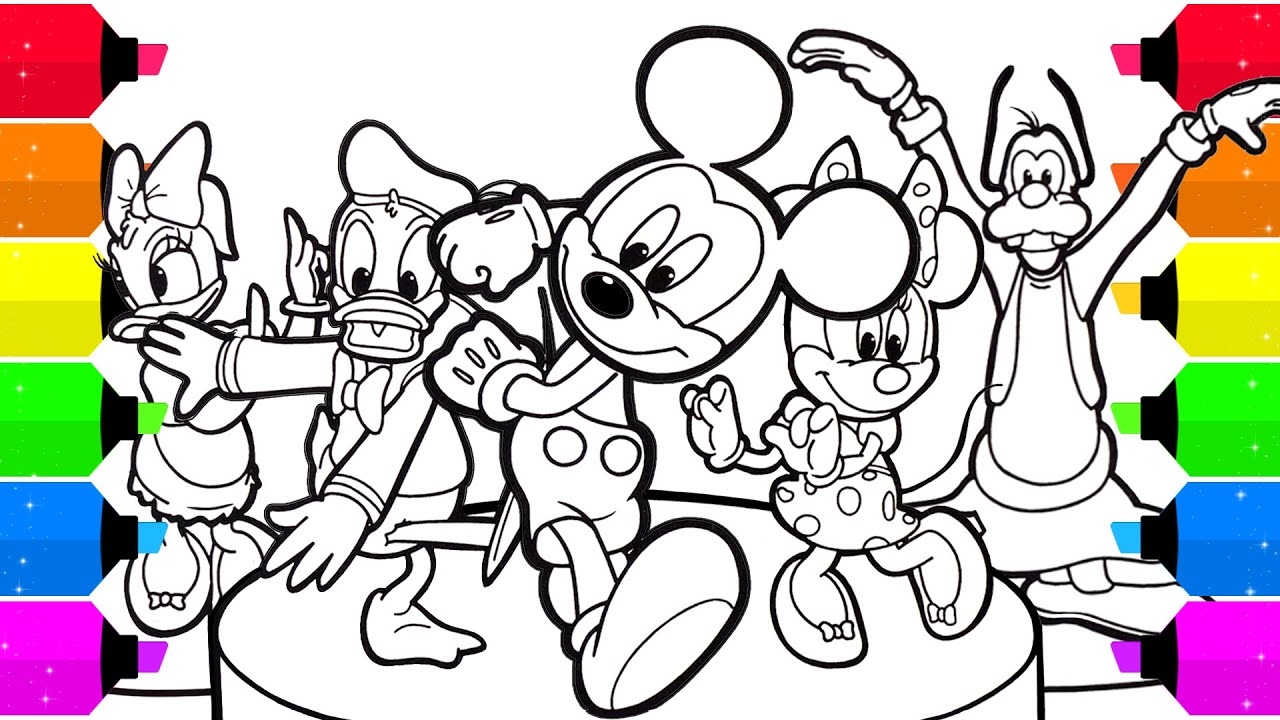 Mickey Mouse Clubhouse Coloring Pages Disney Junior YouTube