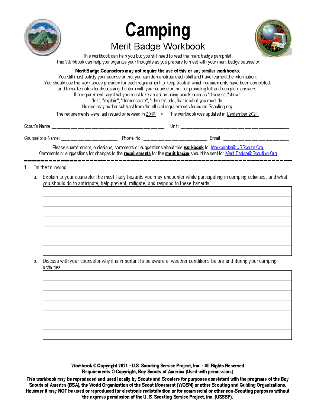Microsoft Word Camping docx Odd Camping Merit Badge Workbook This Workbook Can Help You But You Studocu Microsoft Word Camping docx Odd Camping Merit Badge Workbook This Workbook Can Help You But You Studocu