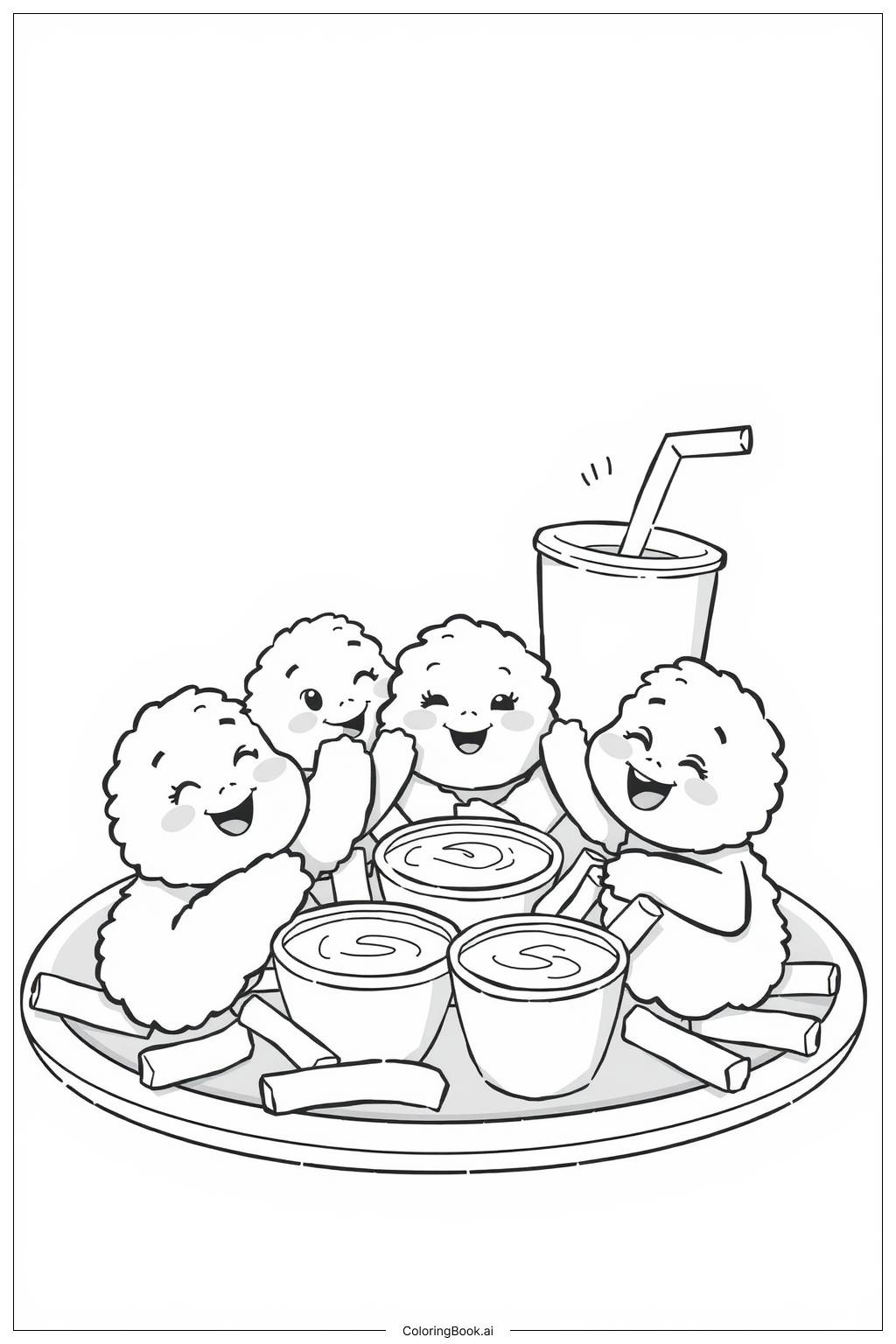 chicken nugget colouring pages printable chicken nugget colouring pages printable