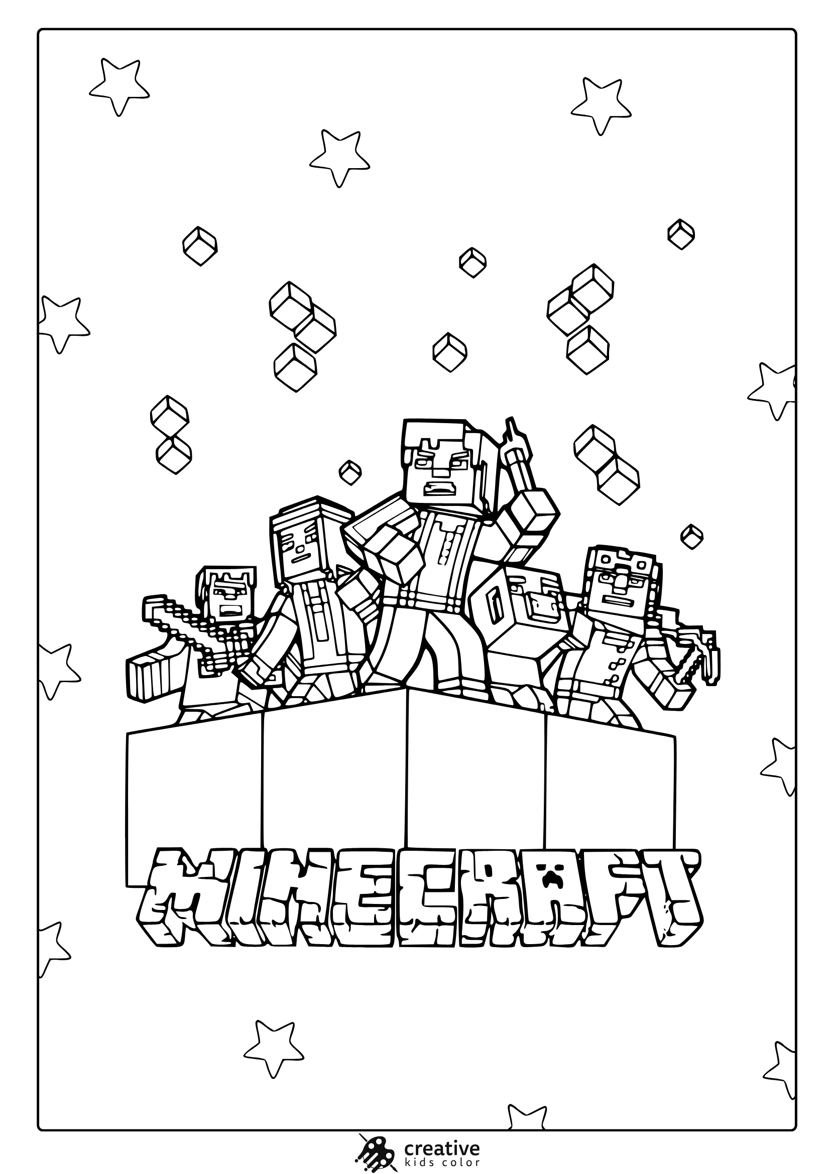 Minecraft Coloring Pages 30 Free Printable PDF 