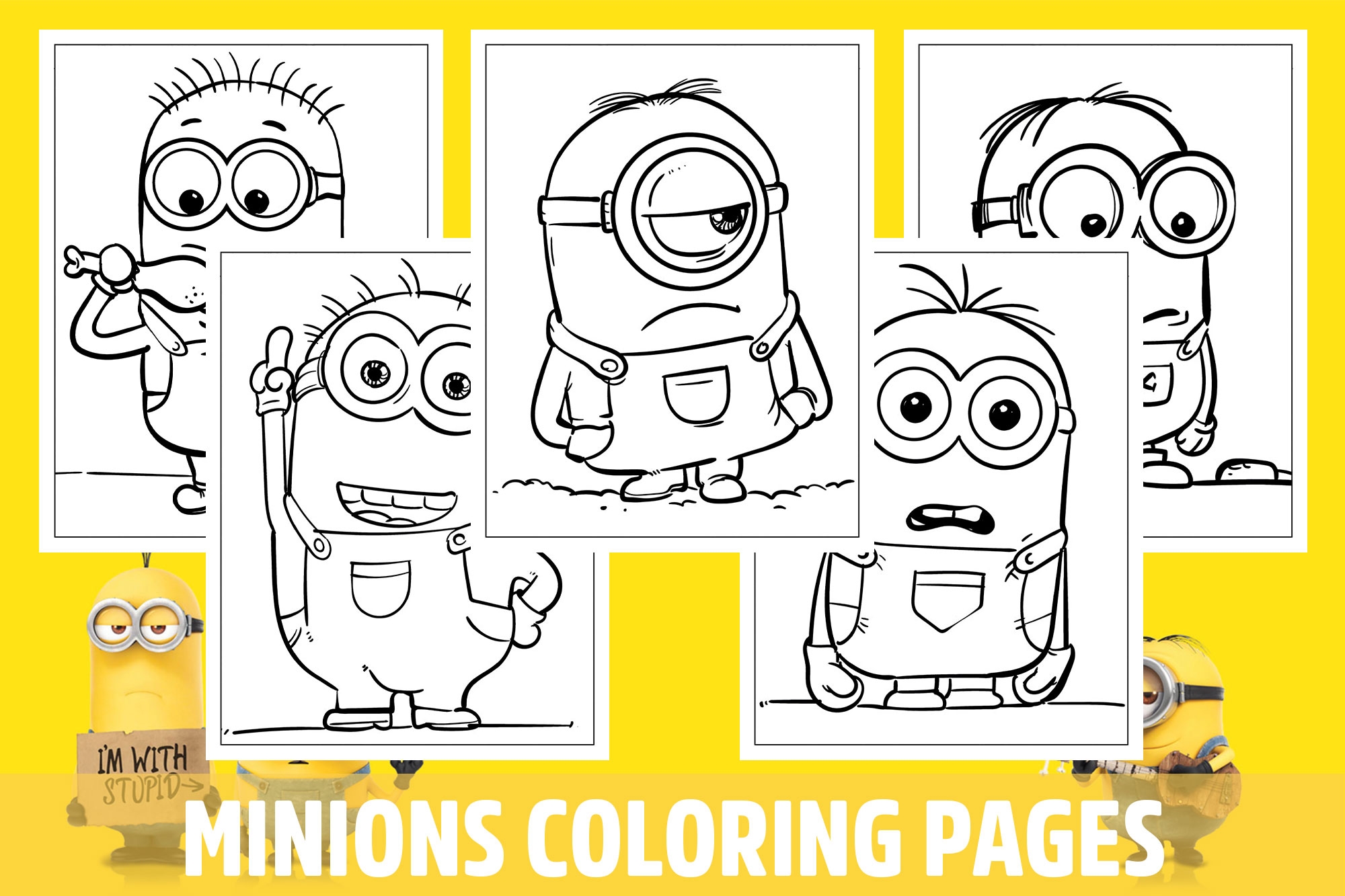 Minions Coloring Pages For Kids Girls Boys Teens Birthday School Activity Made By Teachers Minions Coloring Pages For Kids Girls Boys Teens Birthday School Activity Made By Teachers