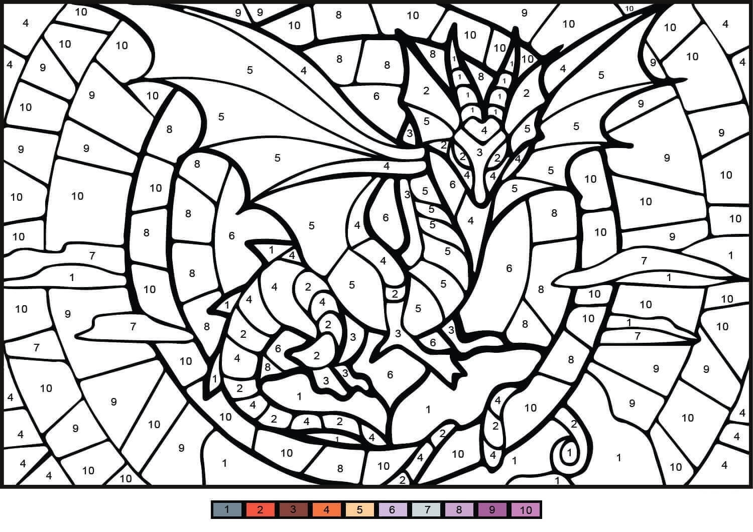 printable color by number