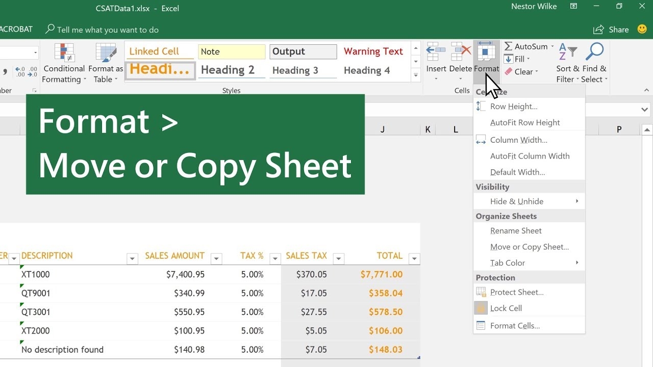 Move Or Copy Worksheets In Microsoft Excel YouTube Move Or Copy Worksheets In Microsoft Excel YouTube