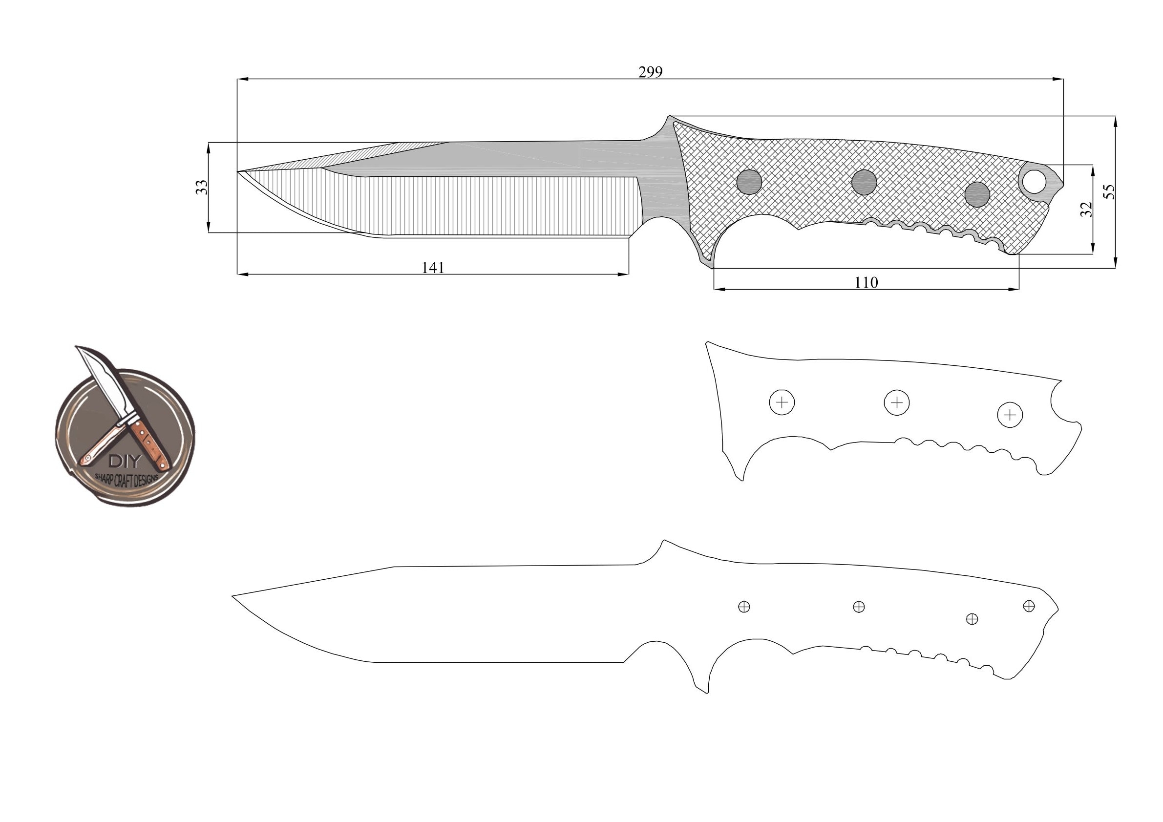 knife patterns printable