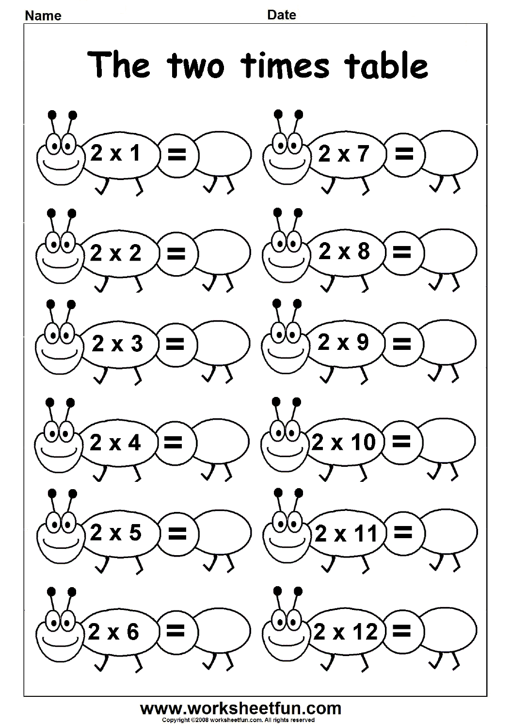 multiply by 2 worksheet multiply by 2 worksheet
