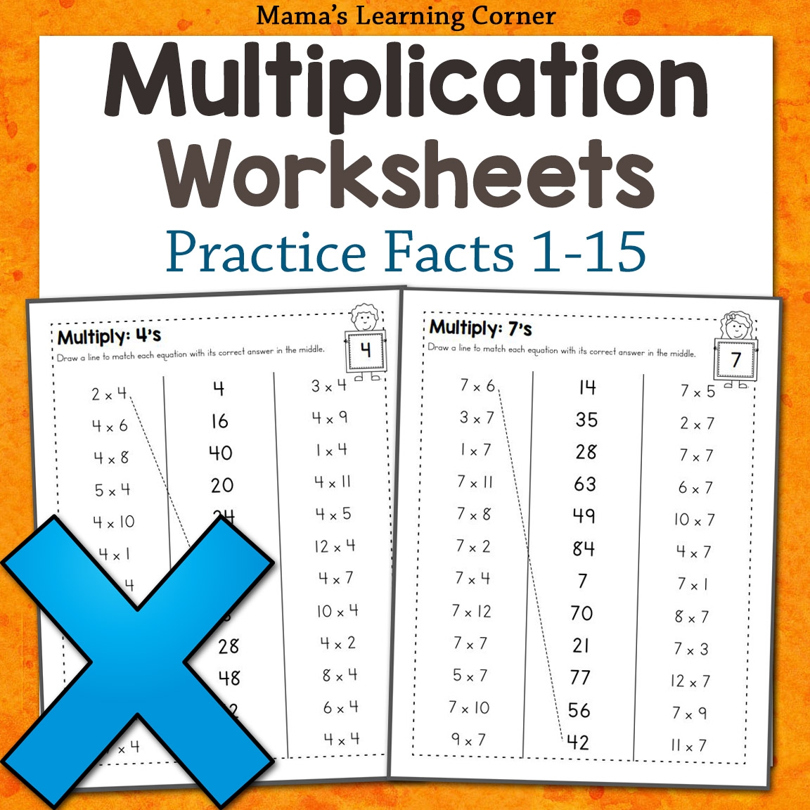 Multiplication Worksheets Numbers 1 Through 12 Mamas Learning Corner Multiplication Worksheets Numbers 1 Through 12 Mamas Learning Corner