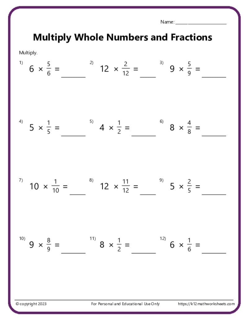 multiplying mixed numbers worksheet multiplying mixed numbers worksheet