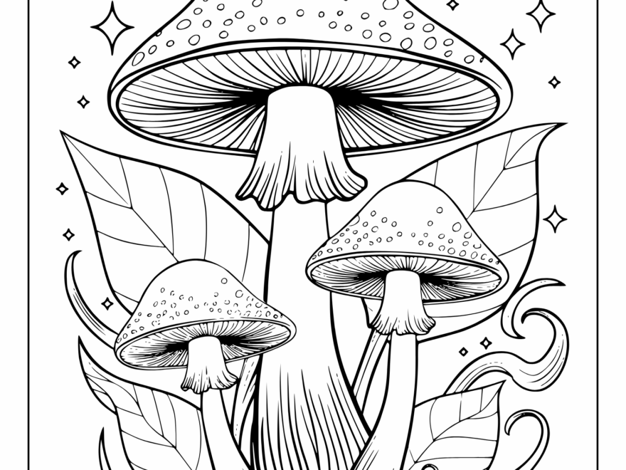 Mushroom Coloring Pages 20 Free Printable PDF