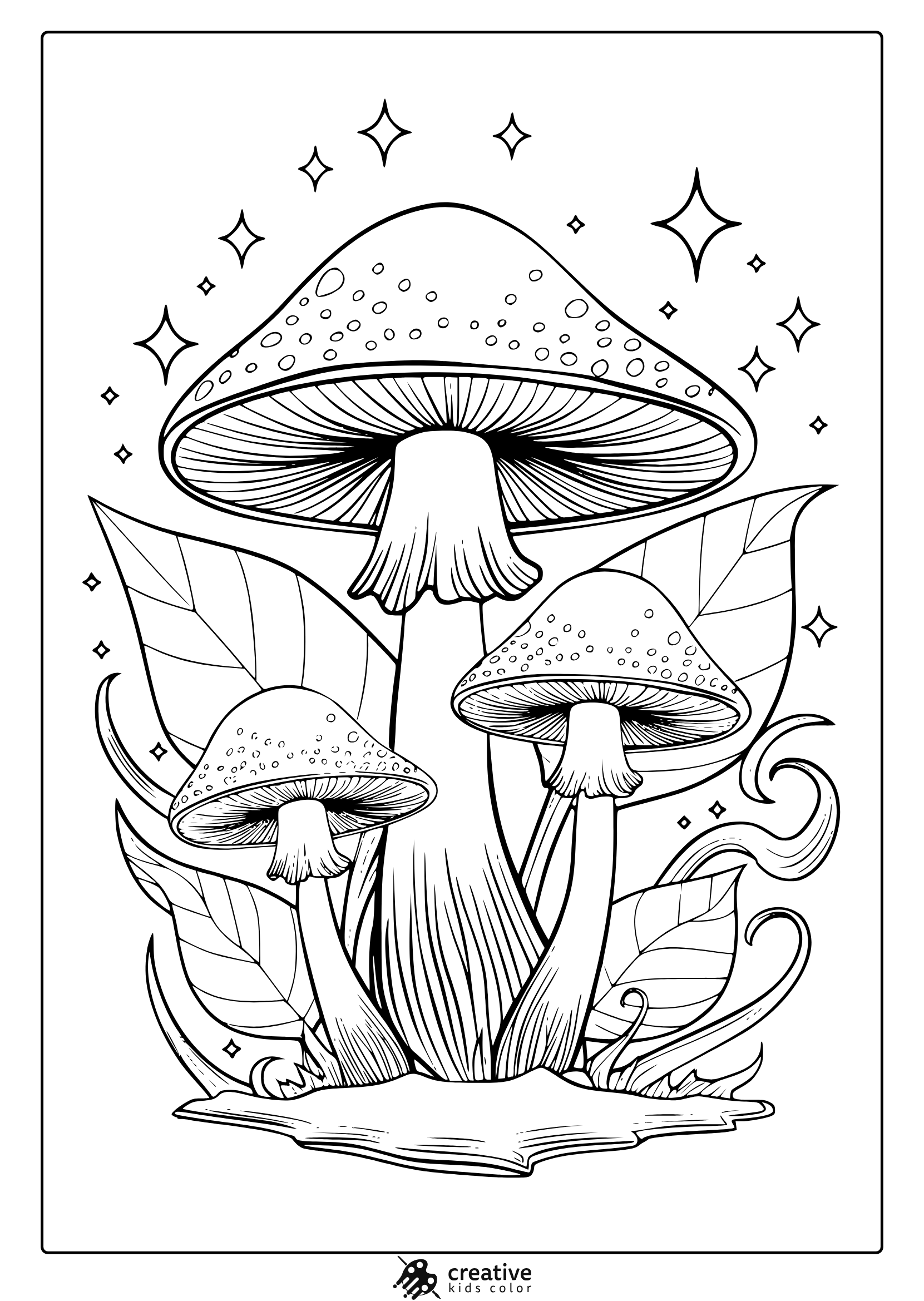 Mushroom Coloring Pages 20 Free Printable PDF 