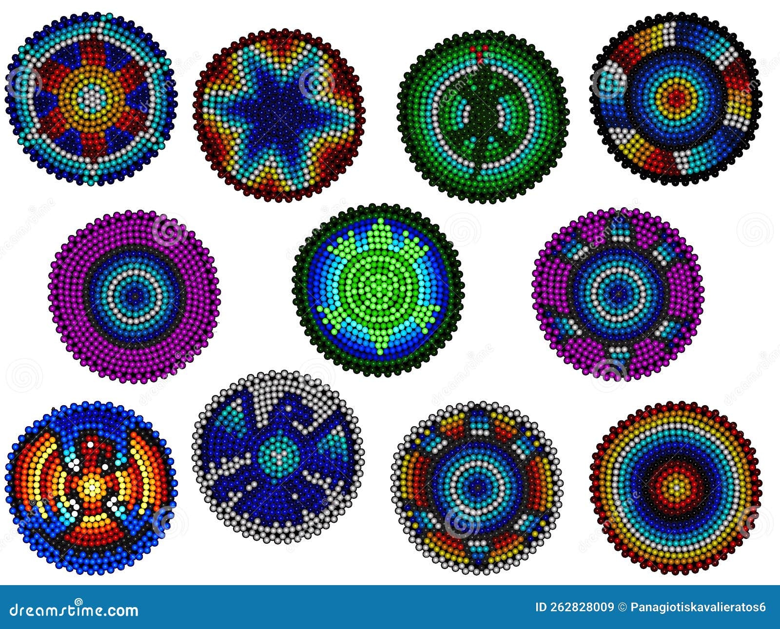 Native American Art Round Beadwork Patterns In A White Background Stock Image Image Of Bird Collection 262828009 Native American Art Round Beadwork Patterns In A White Background Stock Image Image Of Bird Collection 262828009