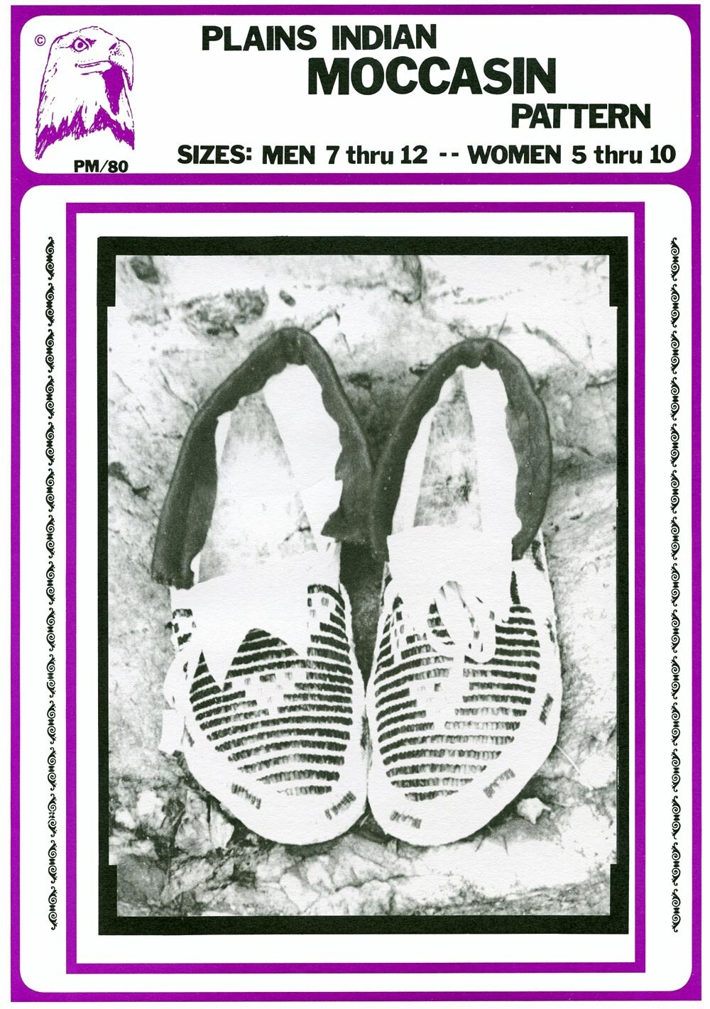 free printable mens moccasin boot pattern