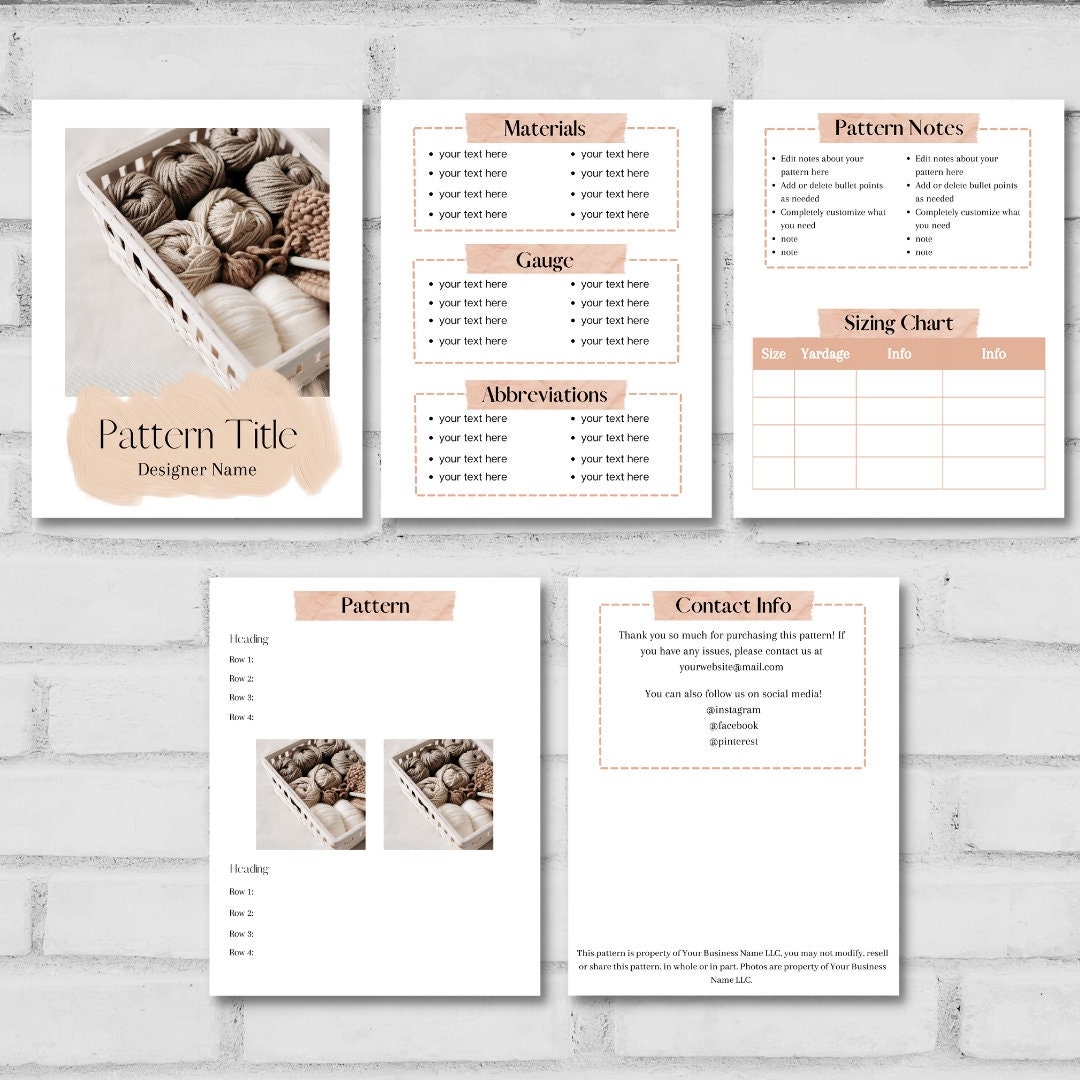 Neutral Crochet Pattern Template Canva Downloadable Outline Crochet Designer Tool Pattern PDF Printable Etsy Neutral Crochet Pattern Template Canva Downloadable Outline Crochet Designer Tool Pattern PDF Printable Etsy