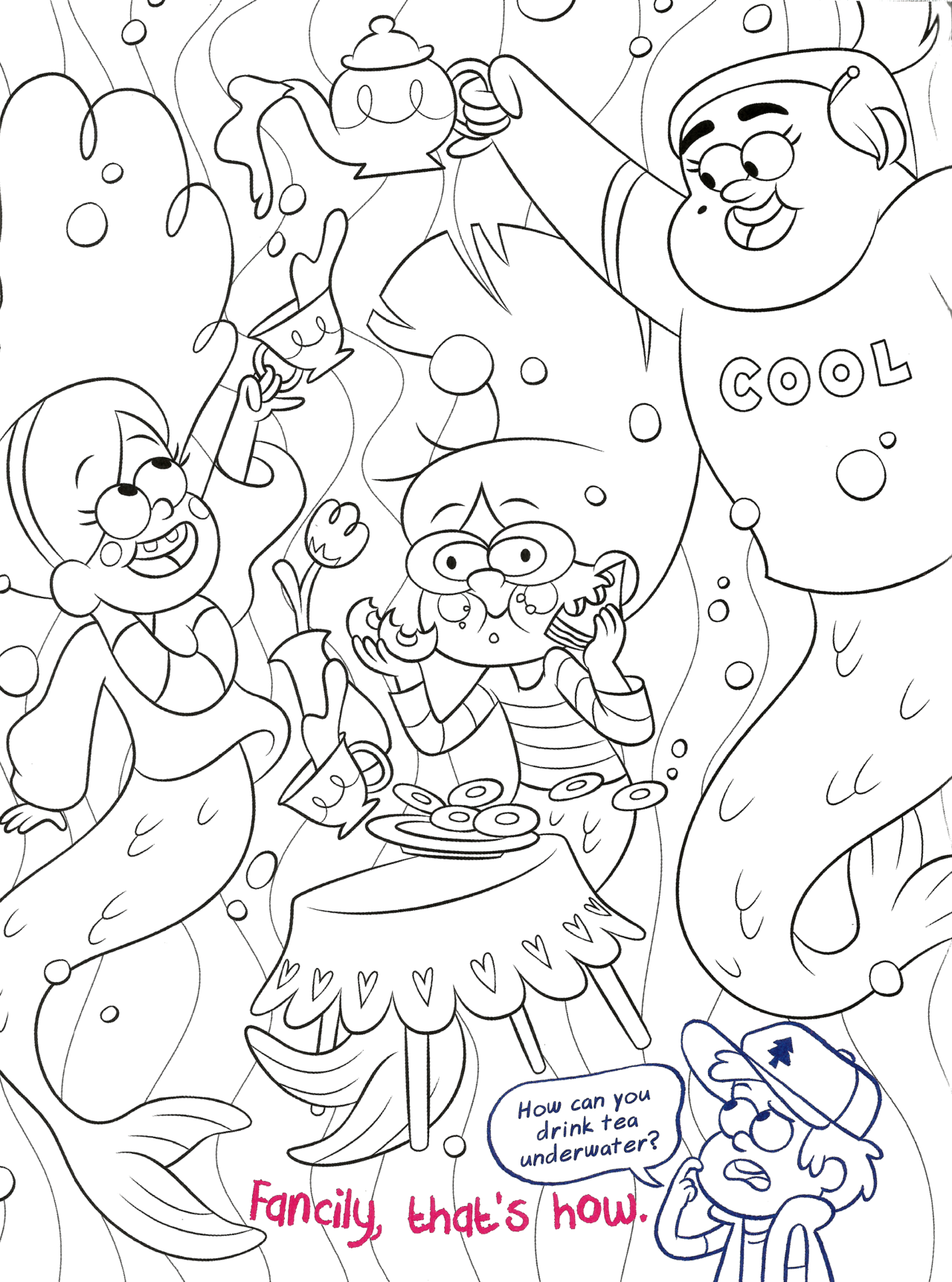 gravity falls coloring pages