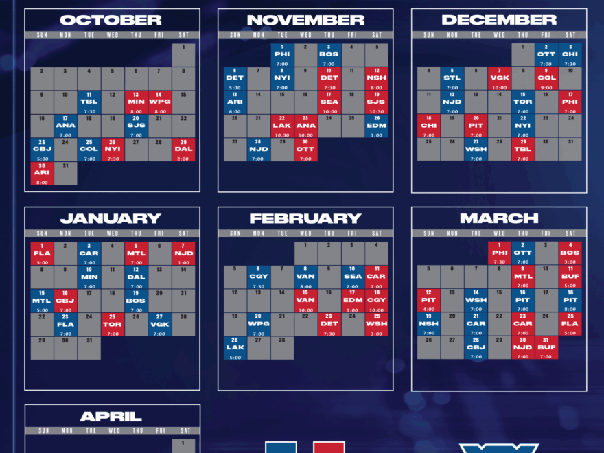 New York Rangers 2022 Eastern Conference Playoff Schedule